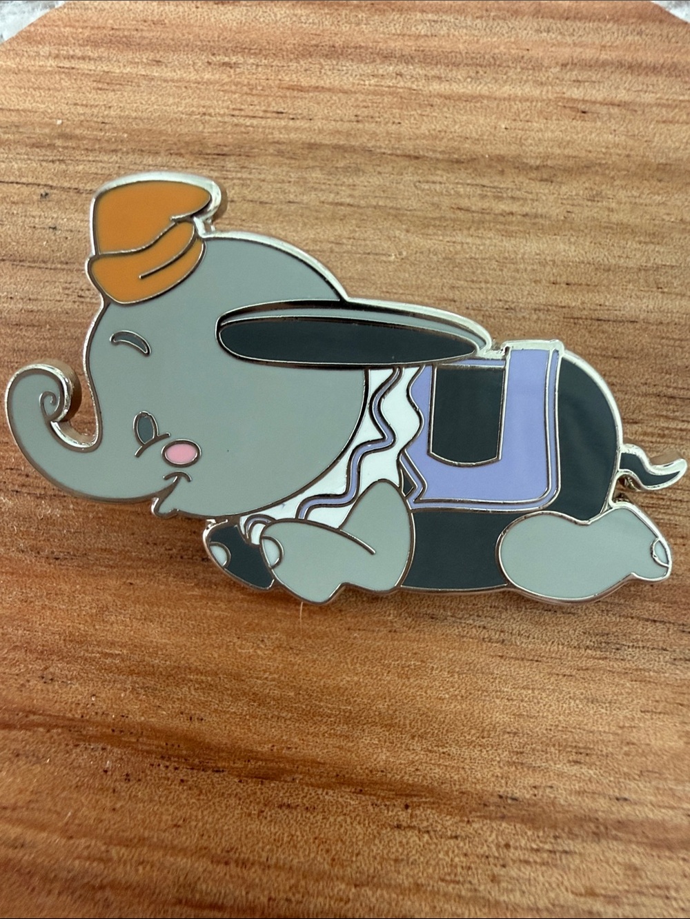 Disney Dumbo Enamel Pin with Orange Hat